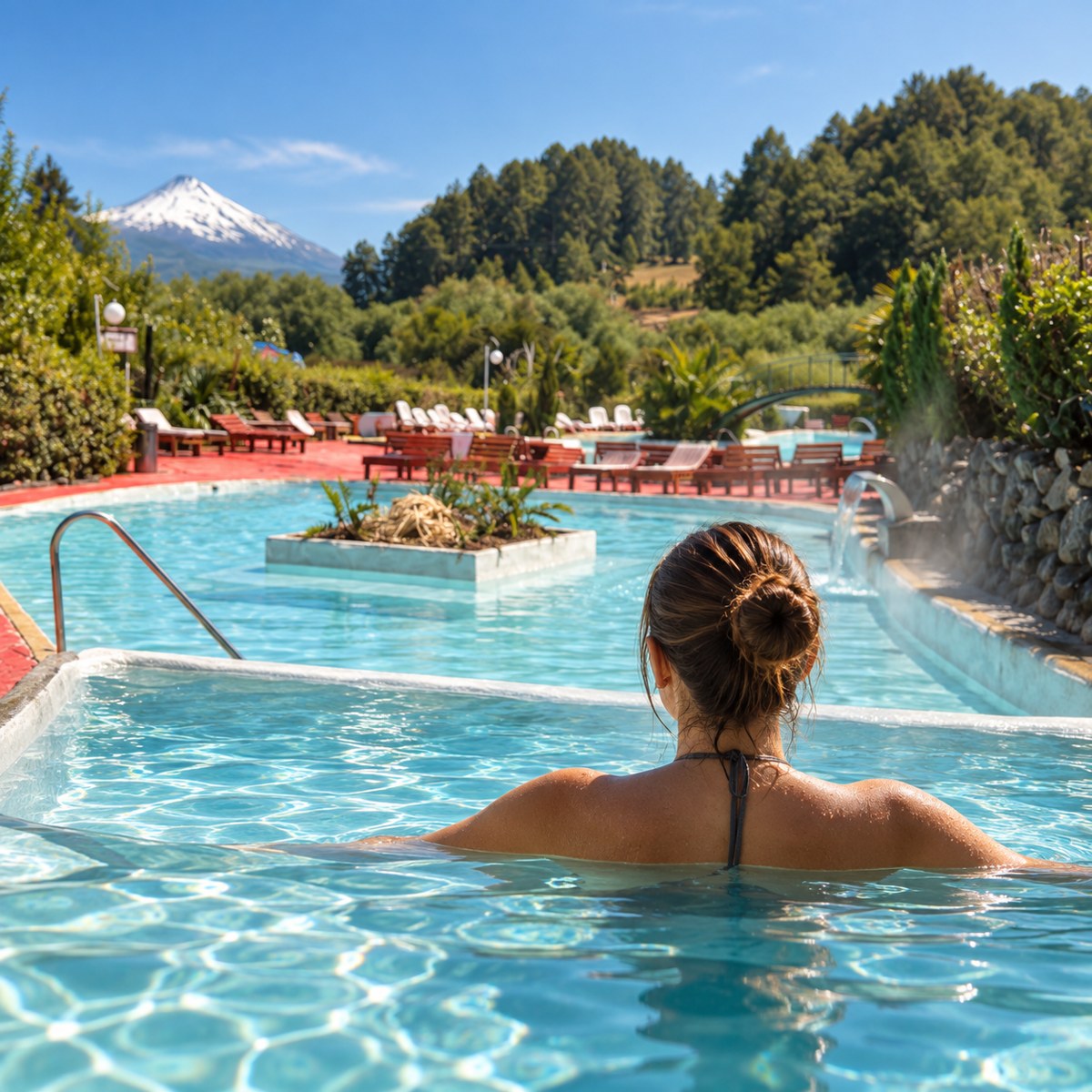 Experiencia termal en las piscinas de Trancura