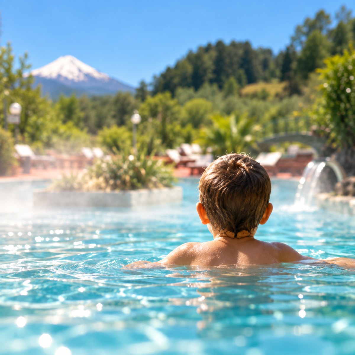 Experiencia termal en las piscinas de Trancura